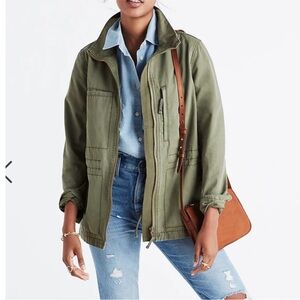 Madewell Utility Jacket - Army Green - Size M